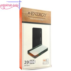 پاوربانک ایکس انرژی X-ENERGY مدلX-75 PD ظرفیت 20000 میلی آمپر ساعت