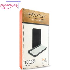 پاوربانک ایکس انرژی X-ENERGY مدل X65 PD ظرفیت 10000 میلی آمپر ساعت