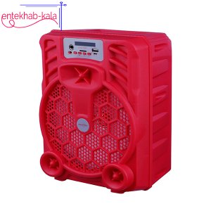 اسپیکر بلوتوثی GTS مدل 1987 سایز 8 اینچ رنگ قرمز
