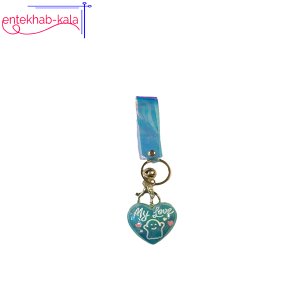 جاکلیدی هولوگرامی طرح قلب MY LOVE رنگ سبز