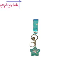 جاکلیدی هولوگرامی طرح ستاره LOVE رنگ سبز